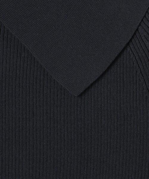 UNITED ARROWS（ユナイテッドアローズ）の「＜UNITED ARROWS＞ビッグカラー ショートスリーブ ニット W◆（ニット/セーター・レディース・ホワイト/ブラック・FREE）」の15枚目の写真