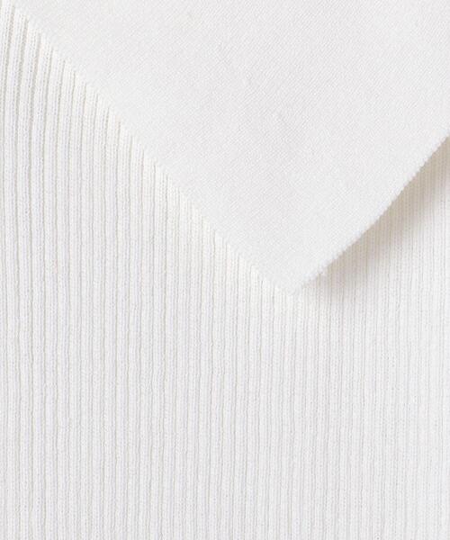 UNITED ARROWS（ユナイテッドアローズ）の「＜UNITED ARROWS＞ビッグカラー ショートスリーブ ニット W◆（ニット/セーター・レディース・ホワイト/ブラック・FREE）」の17枚目の写真