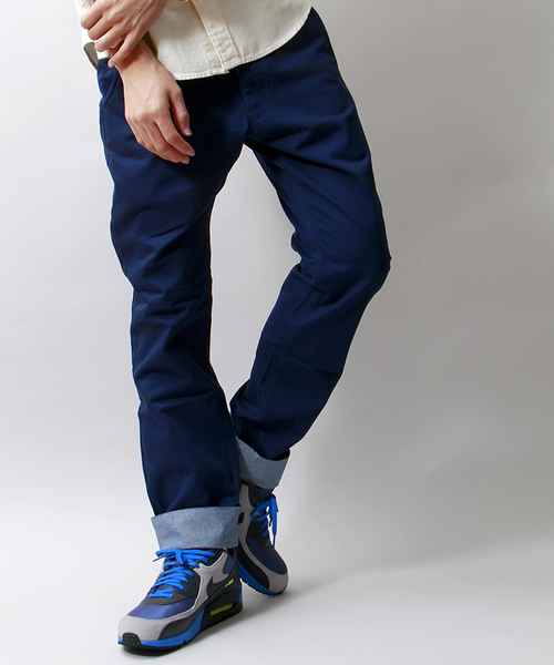 WEGO（ウィゴー）の「WEGO/ロールアップチノパンツ（チノパンツ・メンズ・ベージュ/ネイビー/ワイン・LARGE/MEDIUM）」の3枚目の写真