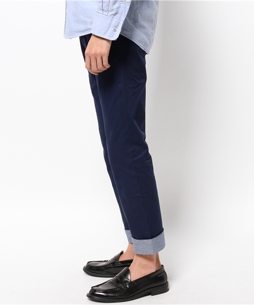 WEGO（ウィゴー）の「WEGO/ロールアップチノパンツ（チノパンツ・メンズ・ベージュ/ネイビー/ワイン・LARGE/MEDIUM）」の4枚目の写真