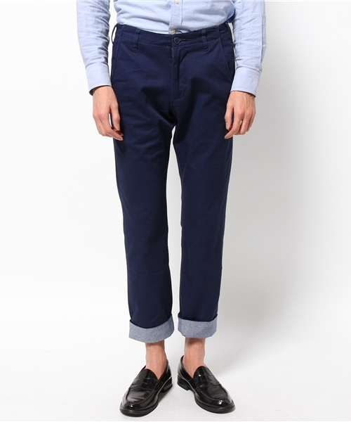 WEGO（ウィゴー）の「WEGO/ロールアップチノパンツ（チノパンツ・メンズ・ベージュ/ネイビー/ワイン・LARGE/MEDIUM）」の6枚目の写真