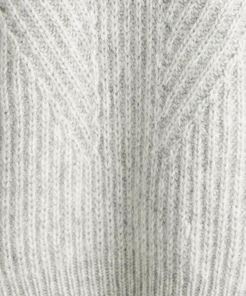 green label relaxing（グリーンレーベルリラクシング）の「HAMILTON ハミルトン ALP アゼ フード プルオーバー ニット（ニット/セーター・レディース・ホワイト/ライトグレー/ベージュ・FREE）」の18枚目の写真
