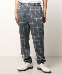 FILA GOLF/フィラゴルフ 裏起毛 チェック柄 9分丈パンツ