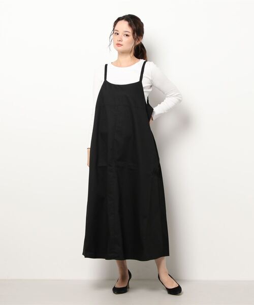 sm2rhythm（サマンサモスモスリズム）の「ストラップワンピース（ワンピース・レディース・ブラック/ベージュ/シルバーグレー・ﾌﾘ-）」の8枚目の写真