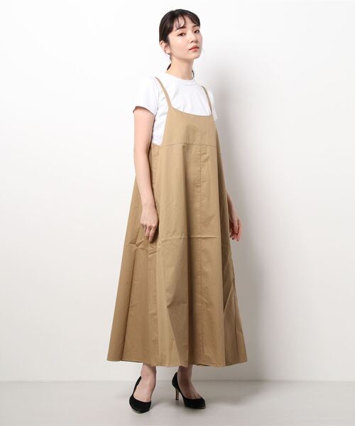 sm2rhythm（サマンサモスモスリズム）の「ストラップワンピース（ワンピース・レディース・ブラック/ベージュ/シルバーグレー・ﾌﾘ-）」の4枚目の写真