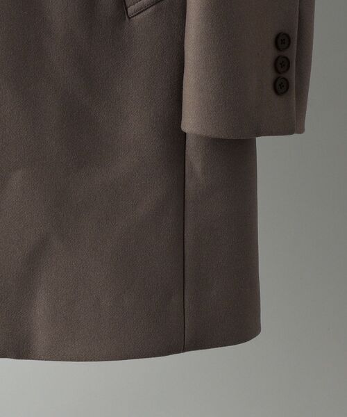 SHIPS(シップス)の「SHIPS:スーパー160'S メリノウール メルトン チェスターコート(チェスターコート・メンズ・ダークグレー/ベージュ/ブルー/ネイビー・SMALL/MEDIUM/LARGE/X-LARGE)」の9枚目の写真