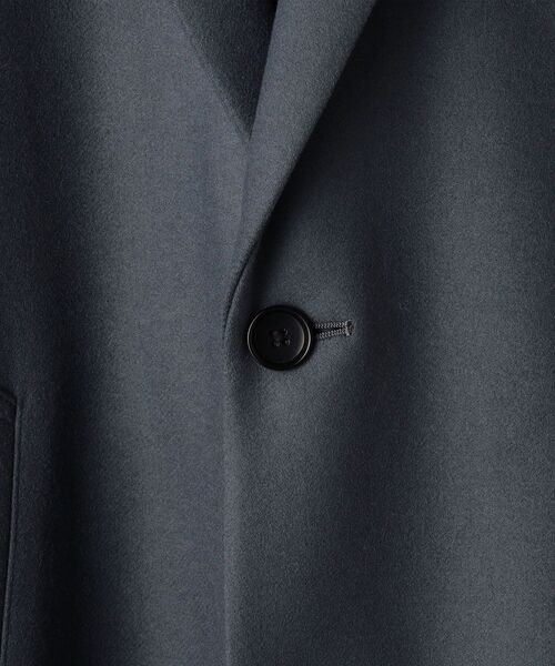 SHIPS(シップス)の「SHIPS:スーパー160'S メリノウール メルトン チェスターコート(チェスターコート・メンズ・ダークグレー/ベージュ/ブルー/ネイビー・SMALL/MEDIUM/LARGE/X-LARGE)」の14枚目の写真