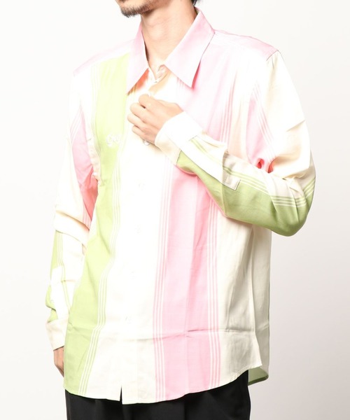 GOLF WANG（ゴルフワン）の「GOLFWANG/ゴルフワン/マルチストライプボタンダウンシャツ/MultiStripe ButtonDownShirt（シャツ/ブラウス・メンズ・ネイビー/ナチュラル・X-LARGE/MEDIUM/LARGE）」の5枚目の写真