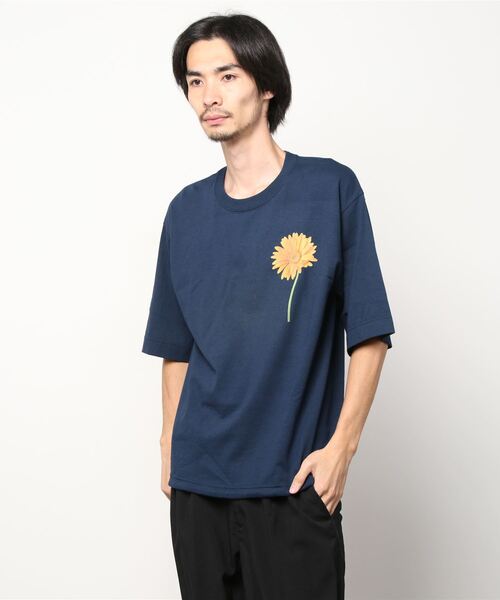 niche.（ニッチ）の「【niche】 ニッチ string Tee shirts（Tシャツ/カットソー・メンズ・ブラック系その他/ブラウン系その他/ホワイト系その他/ホワイト/ネイビー・MEDIUM/LARGE/XX-LARGE）」の5枚目の写真