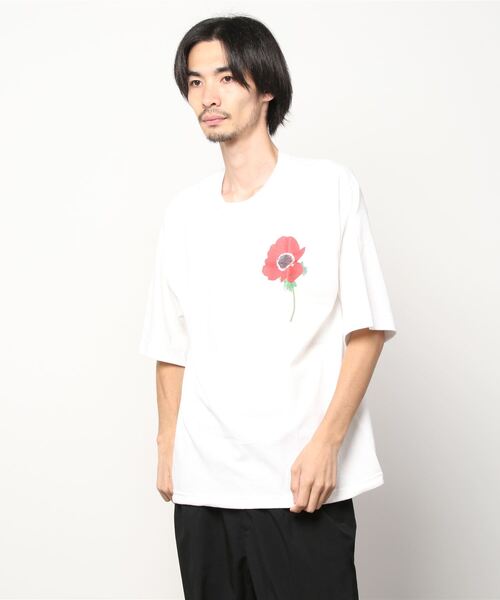 niche.（ニッチ）の「【niche】 ニッチ string Tee shirts（Tシャツ/カットソー・メンズ・ブラック系その他/ブラウン系その他/ホワイト系その他/ホワイト/ネイビー・MEDIUM/LARGE/XX-LARGE）」の2枚目の写真