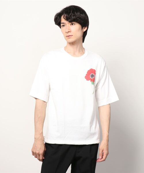 niche.（ニッチ）の「【niche】 ニッチ string Tee shirts（Tシャツ/カットソー・メンズ・ブラック系その他/ブラウン系その他/ホワイト系その他/ホワイト/ネイビー・MEDIUM/LARGE/XX-LARGE）」の8枚目の写真