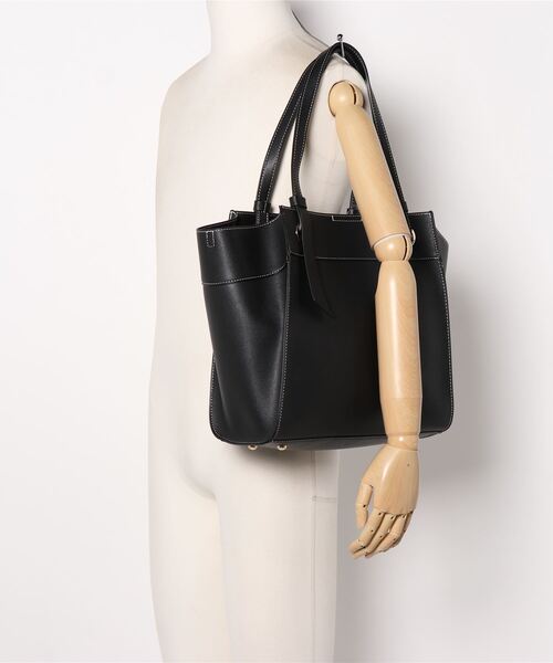 m.f.editorial(エムエフエディトリアル)の「エムエフエディトリアルレディース/m.f.editorial:Women デザインハンドル トートバッグ A4対応(トートバッグ・レディース・ブラウン/ブラック・FREE)」の6枚目の写真