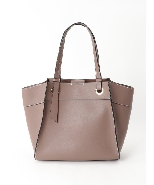 m.f.editorial(エムエフエディトリアル)の「エムエフエディトリアルレディース/m.f.editorial:Women デザインハンドル トートバッグ A4対応(トートバッグ・レディース・ブラウン/ブラック・FREE)」の2枚目の写真