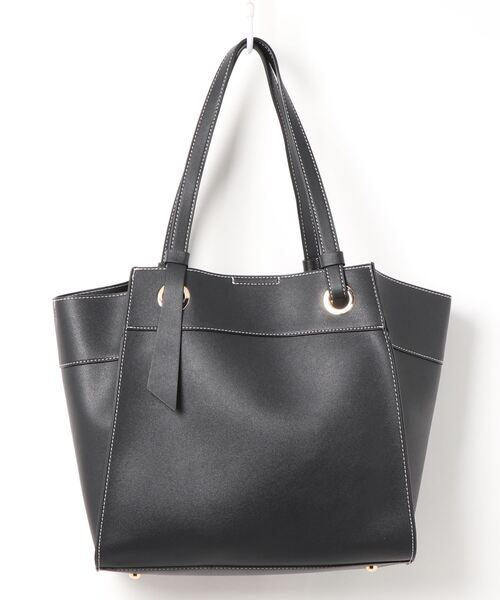 m.f.editorial(エムエフエディトリアル)の「エムエフエディトリアルレディース/m.f.editorial:Women デザインハンドル トートバッグ A4対応(トートバッグ・レディース・ブラウン/ブラック・FREE)」の7枚目の写真