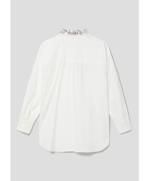 Design Tshirts Store graniph（デザイン　ティーシャツ　ストア　グラニフ）の「インザハーブガーデン｜エンブロイダリーシャツ（シャツ/ブラウス・レディース・オフホワイト・FREE）」の5枚目の写真