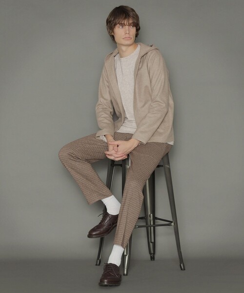 MACKINTOSH LONDON（マッキントッシュ ロンドン）の「【FLEX JERSEY】ガンクラブチェックシャーリングパンツ（その他パンツ・メンズ・ブラウン系その他5・38/40）」の4枚目の写真