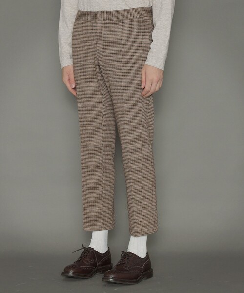 MACKINTOSH LONDON（マッキントッシュ ロンドン）の「【FLEX JERSEY】ガンクラブチェックシャーリングパンツ（その他パンツ・メンズ・ブラウン系その他5・38/40）」の3枚目の写真