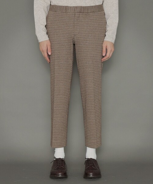 MACKINTOSH LONDON（マッキントッシュ ロンドン）の「【FLEX JERSEY】ガンクラブチェックシャーリングパンツ（その他パンツ・メンズ・ブラウン系その他5・38/40）」の2枚目の写真