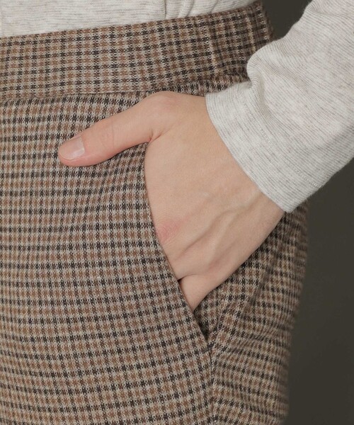 MACKINTOSH LONDON（マッキントッシュ ロンドン）の「【FLEX JERSEY】ガンクラブチェックシャーリングパンツ（その他パンツ・メンズ・ブラウン系その他5・38/40）」の8枚目の写真