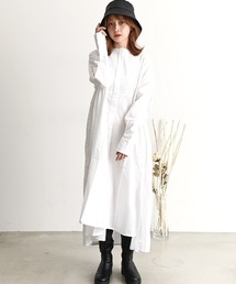 Dita | 21AW キャンブリックはしごレースロングシャツワンピース(シャツワンピース)