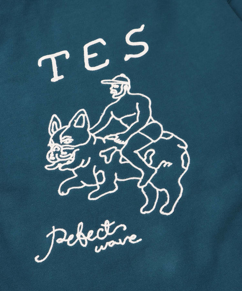 The Endless Summer（エンドレスサマー）の「TES BUHI CHAIN EMB PARKA / パーカー（パーカー・メンズ・ブラック/ブルーグレー・SMALL/MEDIUM/LARGE/X-LARGE）」の5枚目の写真