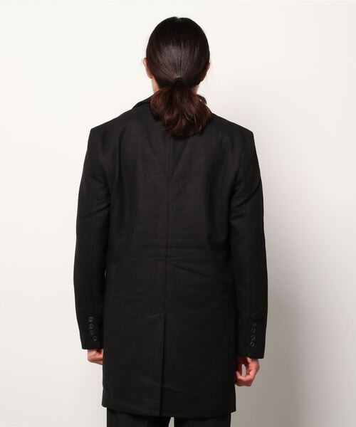 ARCADE（アーケード）の「メルトンウール　チェスターコート（チェスターコート・メンズ・グレー系その他2/グレー/ネイビー/チェック/ブラック/グレー系その他/キャメル・M/LL/L）」の8枚目の写真