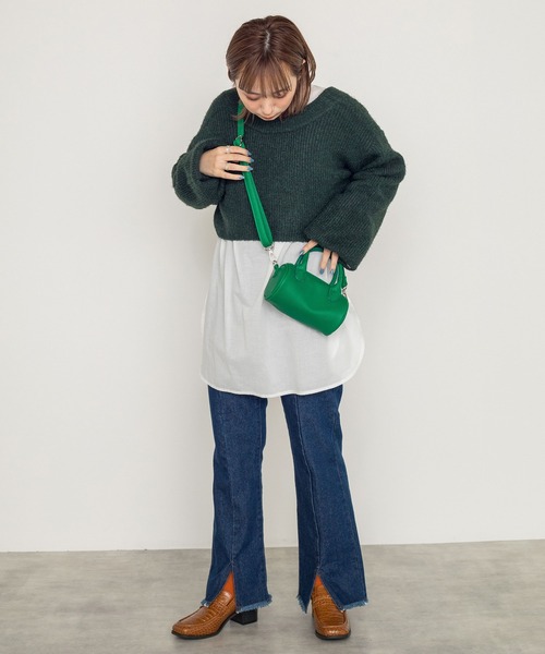 w closet（ダブルクローゼット）の「ヒールスクエアローファー（ローファー・レディース・ブラック/ブラウン・M/L）」の13枚目の写真