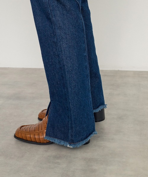 w closet（ダブルクローゼット）の「ヒールスクエアローファー（ローファー・レディース・ブラック/ブラウン・M/L）」の14枚目の写真