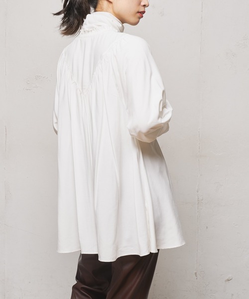 CIAOPANIC（チャオパニック）の「キャンディースリーブブラウス（シャツ/ブラウス・レディース・ブラック/オフホワイト/オリーブ・FREE）」の20枚目の写真