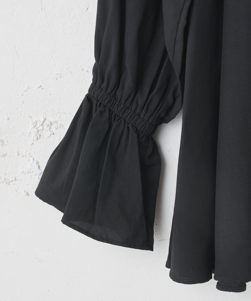 CIAOPANIC（チャオパニック）の「キャンディースリーブブラウス（シャツ/ブラウス・レディース・ブラック/オフホワイト/オリーブ・FREE）」の14枚目の写真