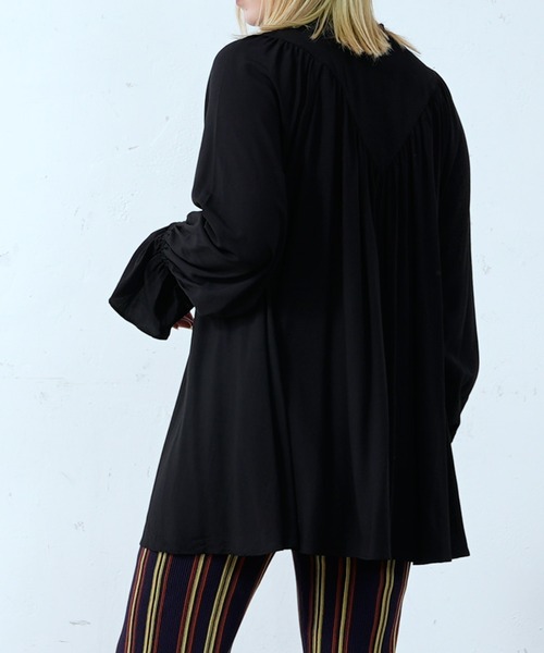 CIAOPANIC（チャオパニック）の「キャンディースリーブブラウス（シャツ/ブラウス・レディース・ブラック/オフホワイト/オリーブ・FREE）」の18枚目の写真