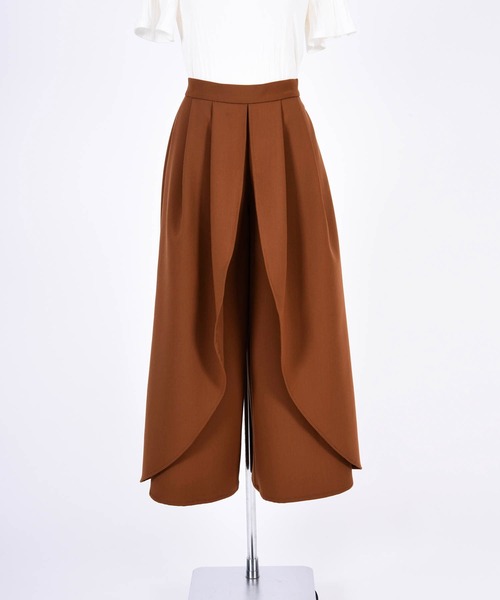 BDONNA（ビドンナ）の「ダブルクロス　ワイドパンツ（その他パンツ・レディース・ブラック/ブラウン・MEDIUM）」の11枚目の写真