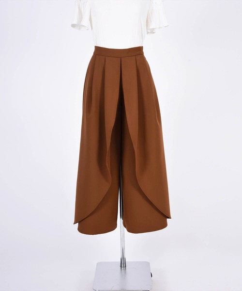 BDONNA（ビドンナ）の「ダブルクロス　ワイドパンツ（その他パンツ・レディース・ブラック/ブラウン・MEDIUM）」の12枚目の写真