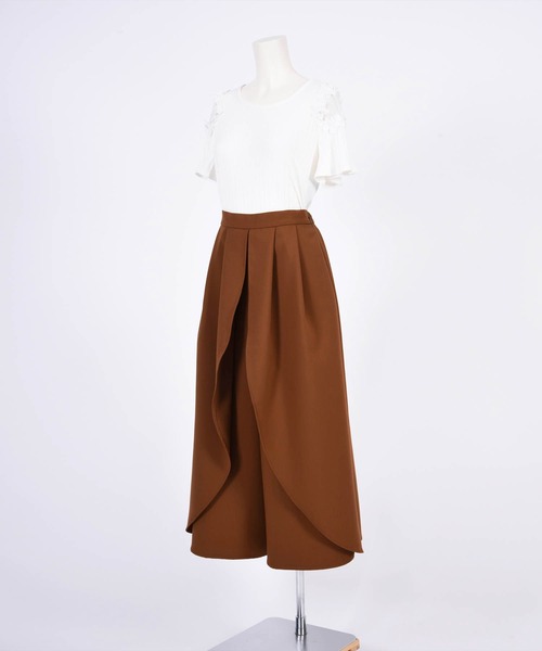 BDONNA（ビドンナ）の「ダブルクロス　ワイドパンツ（その他パンツ・レディース・ブラック/ブラウン・MEDIUM）」の14枚目の写真