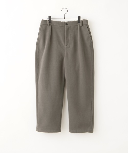 EMMA CLOTHES(エマクローズ)の「テックメルトン 1タックテーパードワイドパンツ(その他パンツ・メンズ・グレー系その他/キャメル/クリーム/ダークネイビー/ブラック系その他/ブラック/ブルー系・L/M)」の22枚目の写真
