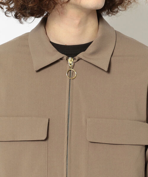 Toironier（トワロニエ）の「Toironier/トワロニエ/Zip Shirt/ジップシャツ（シャツ/ブラウス・メンズ・ブラック/モカ・FREE）」の6枚目の写真