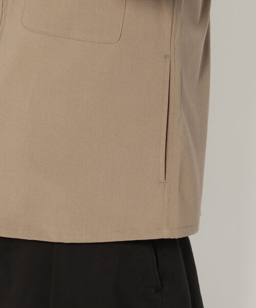 Toironier（トワロニエ）の「Toironier/トワロニエ/Zip Shirt/ジップシャツ（シャツ/ブラウス・メンズ・ブラック/モカ・FREE）」の9枚目の写真