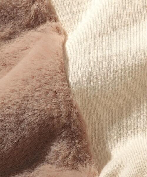 SHOO・LA・RUE（シューラルー）の「◆【100-140cm】袖ファー切替裏毛ワンピース（ワンピース・キッズ・アイボリー/ベビーピンク・12/14/11/10/13）」の10枚目の写真