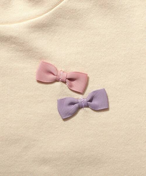 SHOO・LA・RUE（シューラルー）の「◆【100-140cm】袖ファー切替裏毛ワンピース（ワンピース・キッズ・アイボリー/ベビーピンク・12/14/11/10/13）」の11枚目の写真