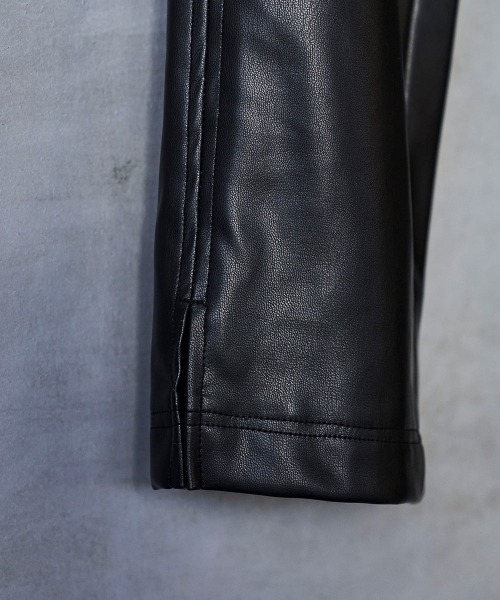lautreamont BLEUBLANC（ロートレアモンブルーブラン）の「<lautreamont BLEUBLANC>フェイクレザースリムパンツ≪サスティナブル素材使用≫（その他パンツ・レディース・ブラック/ベージュ・9号/11号/7号）」の16枚目の写真