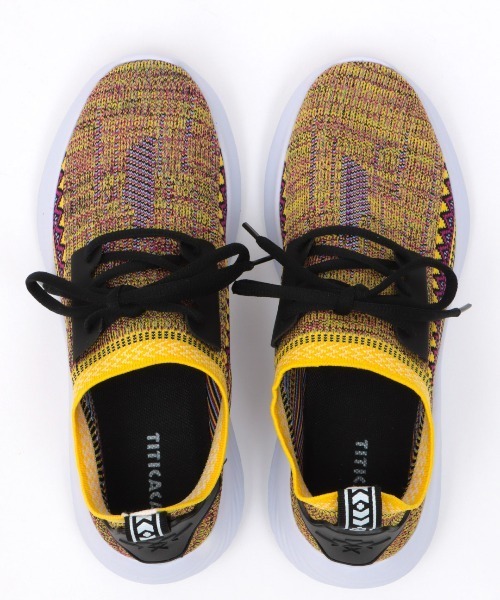 チチカカ（チチカカ）の「ジオメトリックニットスニーカー（スニーカー・レディース・パープル/イエロー/グリーン・MEDIUM/LARGE）」の17枚目の写真