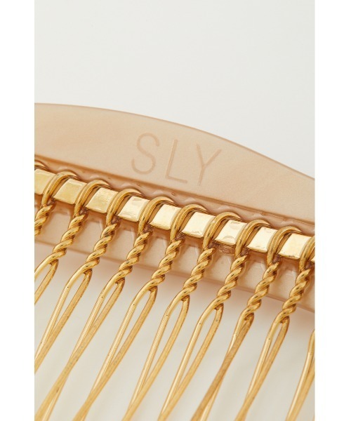 SLY（スライ）の「ACRYLIC PIN アクリルピン（ヘアピン・レディース・ベージュ/ライトグリーン・FREE）」の6枚目の写真