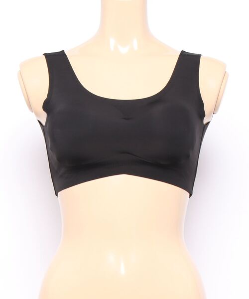 おしゃれスタ（オシャレスタ）の「ナイトブラ　クロスストラップベルト付きナイトブラジャー【補正下着】（ナイトブラ・レディース・ブラック/クリーム・S/M/L/XL/XXL）」の20枚目の写真