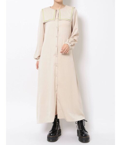 jouetie(ジュエティ)の「スクエアカラーロングワンピース(ワンピース・レディース・ブラック/ブルー/アイボリー・MEDIUM)」の22枚目の写真