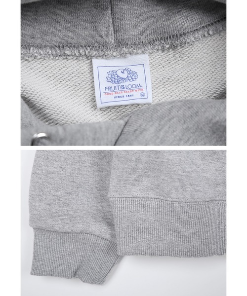 FRUIT OF THE LOOM（フルーツオブザルーム）の「FRUIT OF THE LOOM フルーツオブザルーム パーカー アパレル 綿100 フード 長袖 ロングスリーブ 男女兼用 無地 オーバーサイズ（パーカー・メンズ・ブラック/ネイビー/グレー/ホワイト/ベージュ/ブラウン/チャコールグレー・MEDIUM/SMALL/X-LARGE/LARGE/XX-LARGE）」の14枚目の写真