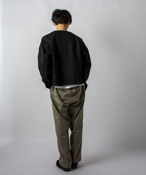 SMITH'S（スミス）の「【SMITH'S AMERICAN／スミス アメリカン】CHARLIE ENGINEER エンジニアジャケット（ブルゾン・メンズ・ブラック/キナリ・MEDIUM/LARGE）」の9枚目の写真