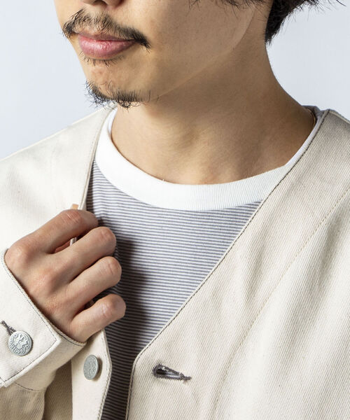 SMITH'S（スミス）の「【SMITH'S AMERICAN／スミス アメリカン】CHARLIE ENGINEER エンジニアジャケット（ブルゾン・メンズ・ブラック/キナリ・MEDIUM/LARGE）」の11枚目の写真