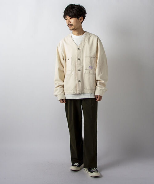 SMITH'S（スミス）の「【SMITH'S AMERICAN／スミス アメリカン】CHARLIE ENGINEER エンジニアジャケット（ブルゾン・メンズ・ブラック/キナリ・MEDIUM/LARGE）」の22枚目の写真