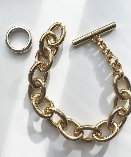 ASTRAET(アストラット)の「▲<in mood(インムード)>OVAL ブレスレット(ブレスレット・レディース・シルバー/ゴールド・FREE)」の6枚目の写真