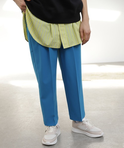 niko and...（ニコアンド）の「洗えるきちんとイージーテーパーパンツ（その他パンツ・レディース・ネイビー/ブルー/ライトグリーン/ライトベージュ・SMALL/MEDIUM/LARGE）」の4枚目の写真